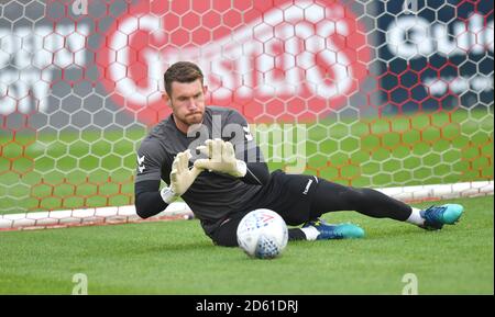 Charlton Athletic goalkeeper Jed Steer Stock Photo