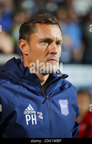 Ipswich Town manager Paul Hurst Stock Photo