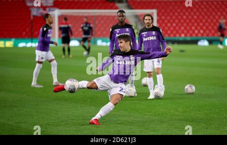 Stoke City's Bojan Krkic during warm-up Stock Photo