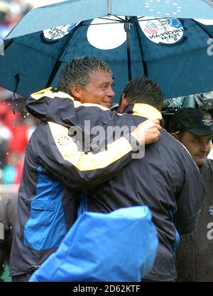 Lee Westwood (right) and Darren Clarke, Europe Ryder Cup Team. Stock Photo