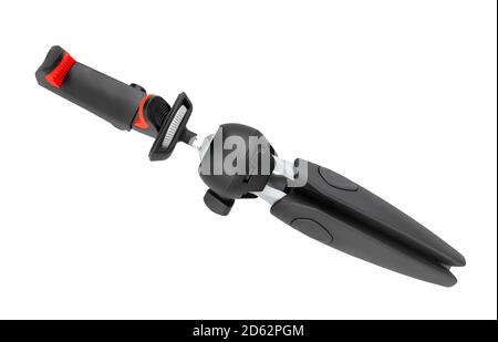 small tripod path isolated on white Stock Photo