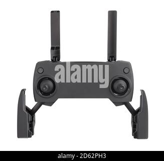 drone controller path isolated on white Stock Photo