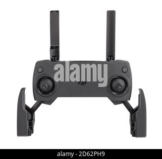 dji mavic mini drone controller path isolated on white Stock Photo