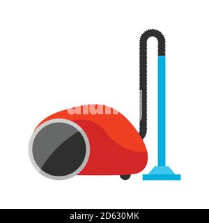 Stylized illustration of vacuum cleaner. Stock Vector