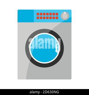 Stylized illustration of washing machine. Stock Vector