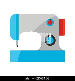 Stylized illustration of sewing machine. Stock Vector