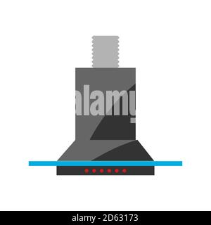 Stylized illustration of extractor hood. Stock Vector