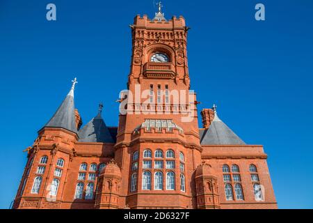 Pierhead building in Cardiff Bay, Cardiff, Wales Stock Photo