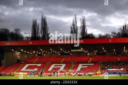 A general view of the Jimmy Seed stand at the Valley Stock Photo