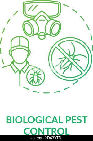 Biological pest control concept icon Stock Vector