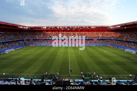 A general view of the Stade du Hainaut Stock Photo