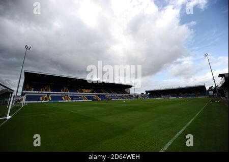A general view before Mansfield Town v Hull City's Pre-Season Friendly Stock Photo