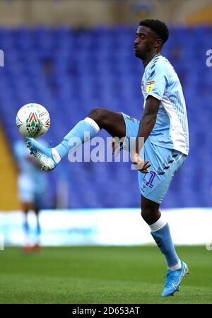 Coventry City's Jordy Hiwula Stock Photo