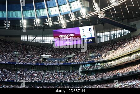 The big screen the VAR checking for a penalty Stock Photo - Alamy