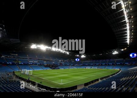 A view of the Etihad Stadium before the game.