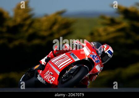 Ducati Marlboro's Casey Stoner (AUS) Stock Photo