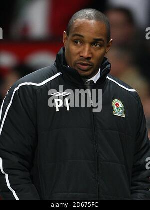 Blackburn Rovers manager Paul Ince. Stock Photo