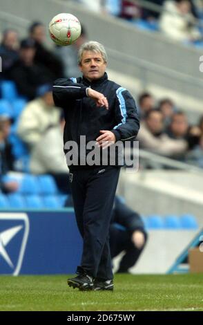 Manchester City's manager Kevin Keegan Stock Photo