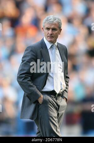 Manchester City manager Mark Hughes Stock Photo