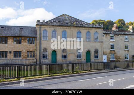 The 1820 Ebenezer Baptist Chapel, Bath, situated next to The Kennet and Avon Canal Stock Photo