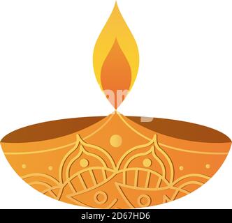 diya flame clipart border