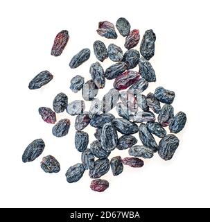 raisins with clipping path on a white background isolated Stock Photo