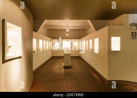 Pre-Columbian gallery of Larco museum, Larco herrera museum, 'Museo Arqueológico Rafael Larco Herrera', Lima, Peru,South America Stock Photo