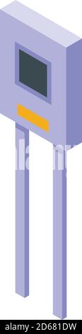 Diode detector icon, isometric style Stock Vector