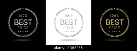 Laurel wreath icons Stock Vector
