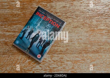 The double DVD edition of Christopher Nolan's Inception Stock Photo
