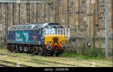 Direct Rail Services, Diesel/Electric 57/3 class 'Jamie Ferguson' at Carlisle Station