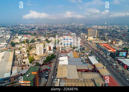 Aerial view of Abidjan, Cote d'Ivoire (Ivory Coast Stock Photo - Alamy