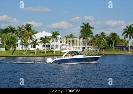Cape Coral Yacht Club Community Park, FL Stock Photo