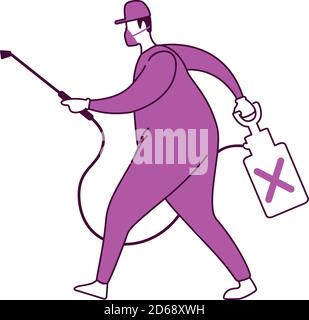 Disinfection vector illustration Stock Vector