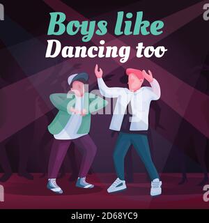 Free dance social media post mockup Stock Vector