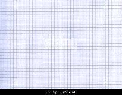 Squared sheet of paper - close up Stock Photo