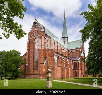 The minster in Bad Doberan near Rostock. A masterpiece build in north german brick high gothic style.  Europe,Germany, Rostock Stock Photo