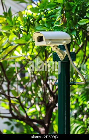 CCTV security camera for home security Stock Photo