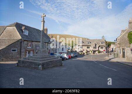Scenic views of the village of Corfe in Dorset in the south of England, taken on the 22nd July 2020 Stock Photo
