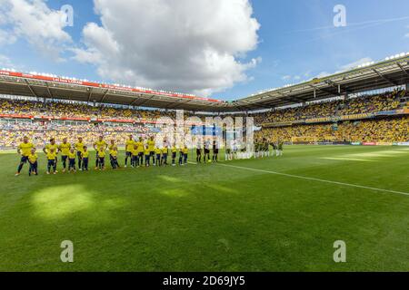 Brondby, Denmark. 05th, August 2018. Hany Mukhtar (10) of Broendby IF ...