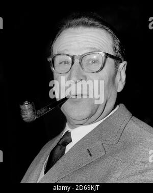 Georges Simenon. Portrait of the Belgian writer, Georges Joseph Christian Simenon (1903-1989), 1965 Stock Photo