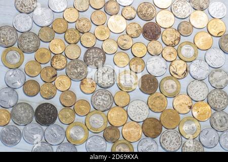 Nepalese gold coin hi-res stock photography and images - Alamy