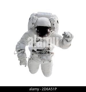 astronaut, standing spaceman isolated on black background Stock Photo -  Alamy