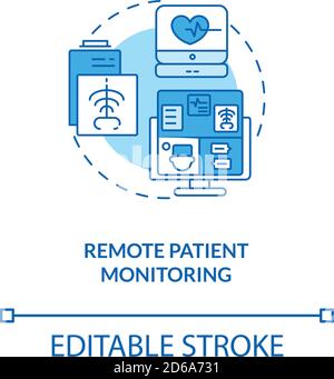 Remote patient monitoring concept icon Stock Vector Image & Art - Alamy