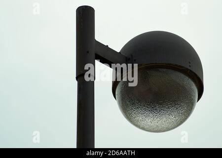 Decorative street lamp-post . isolated on white background. Stock Photo