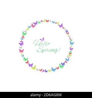 Hello spring illustration Stock Vector