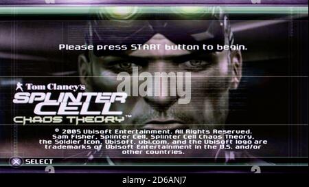Tom Clancy's Splinter Cell: Chaos Theory - PlayStation 2 (PS2) Game