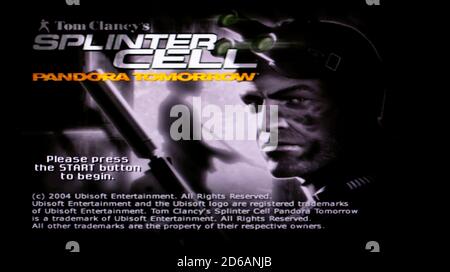 Tom Clancy's Splinter Cell Pandora Tomorrow Sony Playstation 2 Ps2