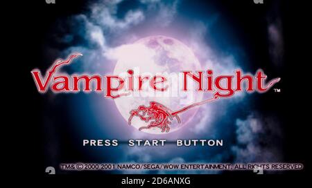 Vampire Night - Sony Playstation 2 PS2 - Editorial use only Stock Photo