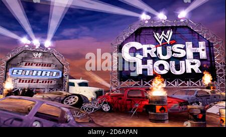 WWE Crush Hour - Sony Playstation 2 PS2 - Editorial use only Stock Photo